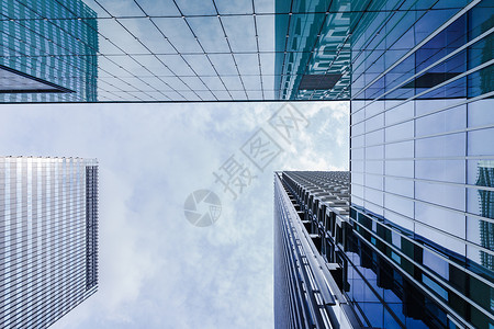 上海浦西大气商务大楼建筑背景图片