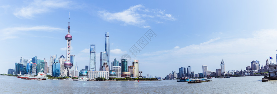 上海地标性建筑群陆家嘴图片