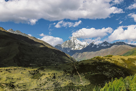 四姑娘山风景背景图片