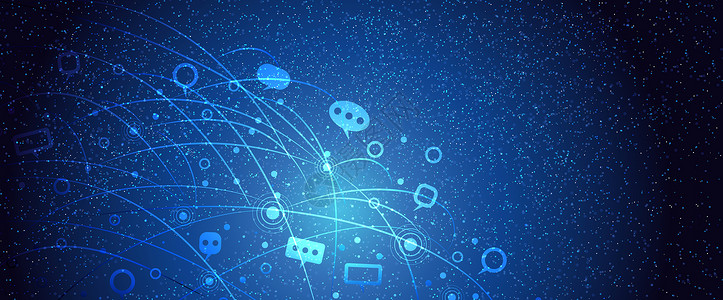 全球信息科技蓝色背景背景图片