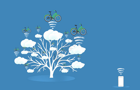 单车共享云科技共享单车设计图片
