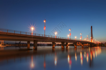 夜景桥梁图片