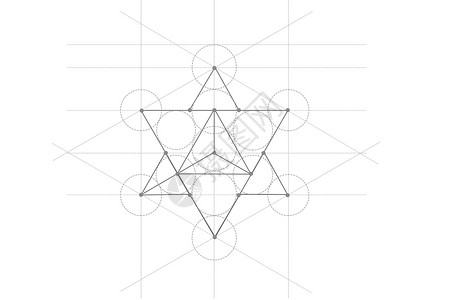 科技线条五角星造型图片