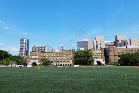 日本地标建筑东京大学背景