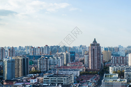 杭州全景图城市楼房居民楼风光全景图背景