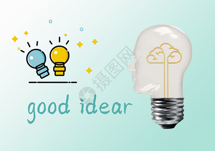 简约创意good idear炫酷背景背景图片