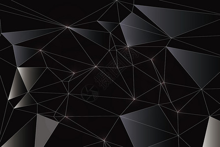 黑色线条三角形科技大气三角线条设计图片