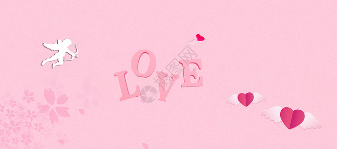 妇女节粉色字体情人节设计图片