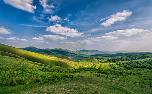 草甸张北草原天路美景背景