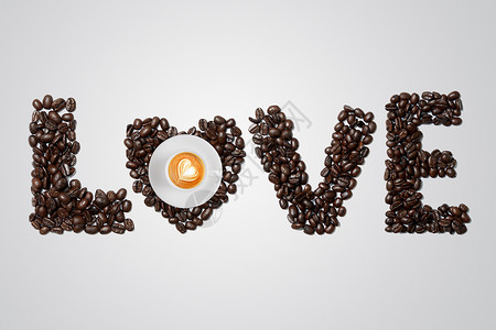 咖啡爱情七夕设计图片
