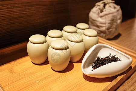 茶古典素材普洱茶收藏背景
