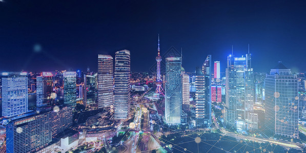 城市科技夜景图片