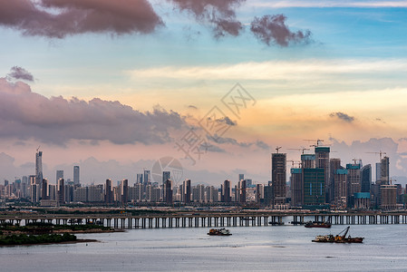 滨海酒店滨海新城背景