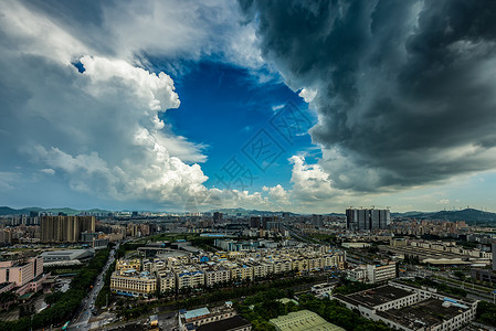 晴阵雨天空的精彩背景