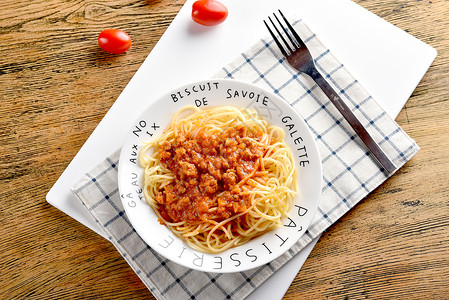 意大利面番茄酱刀刮布高清图片