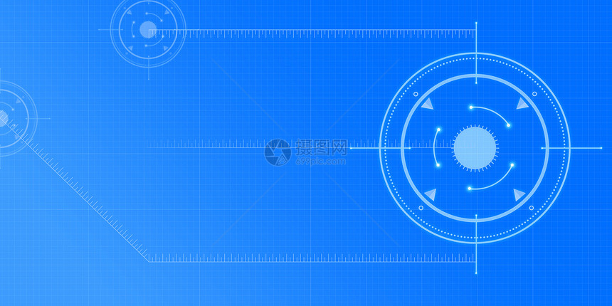 蓝色线条科技背景图片