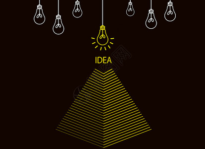 灯泡创意设计背景图片