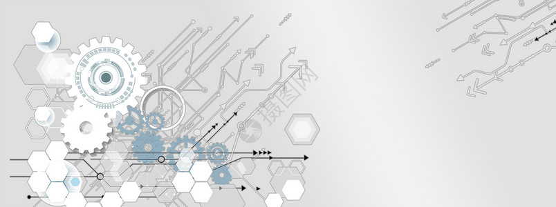 齿轮箭头线条信息科技设计图片