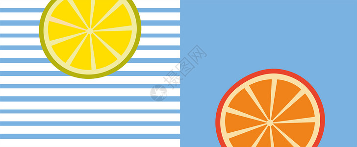 一片橙子夏天海报设计图片