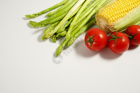 五彩玉米蔬菜组合素材背景