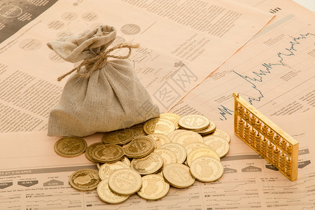 金融金币素材投资理财消费概念图片素材背景