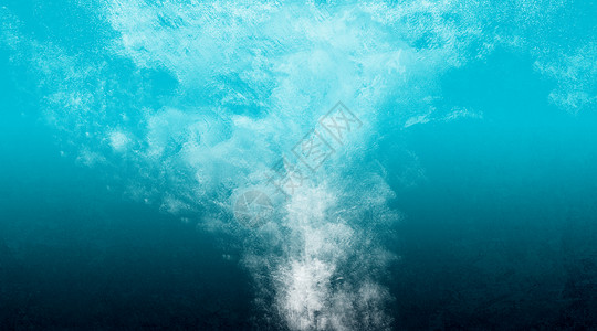 蓝色水泡背景高清图片