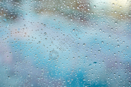 玻璃雨水滴背景图片
