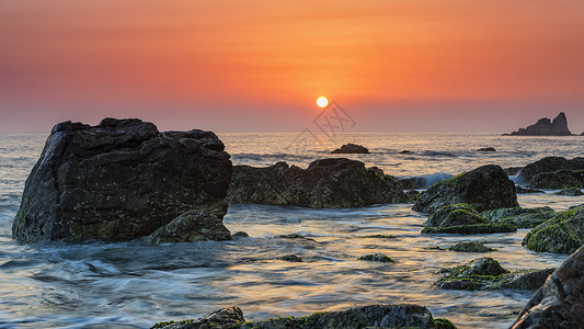 红日素材海上日出背景