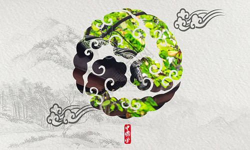 中国风素材背景背景图片