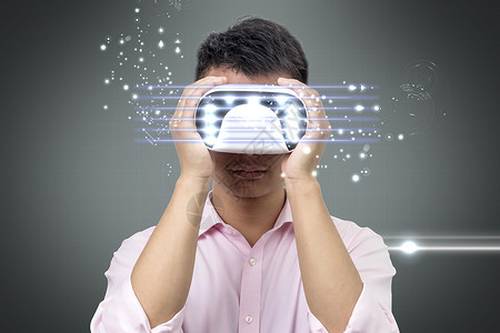 科技智能虚拟眼镜背景图片