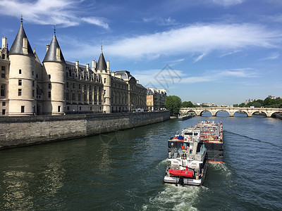 巴黎塞纳河巴黎街景高清图片