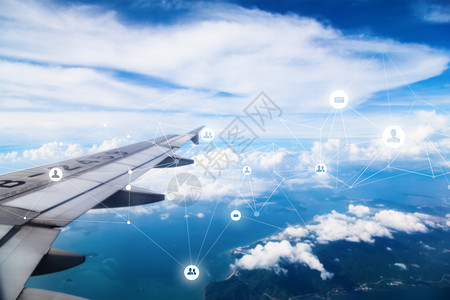飞机通信科技图片