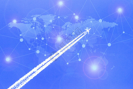 飞机导航飞机科技背景设计图片
