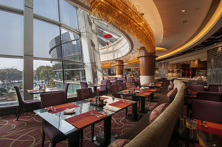 酒店餐厅欧式风素材高清图片