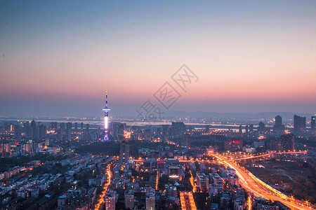 南京生活繁华都市背景