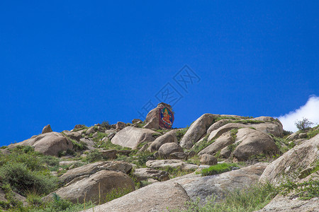 拉萨全景西藏拉萨色拉寺风光背景