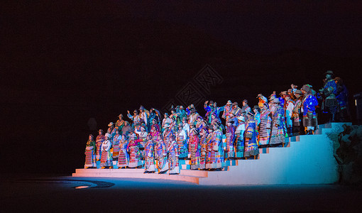 唐朝舞蹈拉萨文成公主大型舞台剧表演场景背景