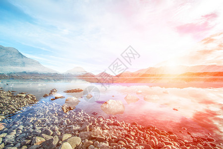 免扣湖边风景图片湖边美丽的日落设计图片