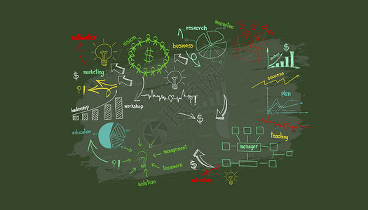 金融学校黑板教育素材设计图片