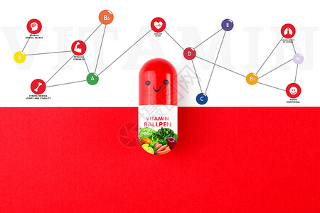 红色药丸维生素药丸设计图片