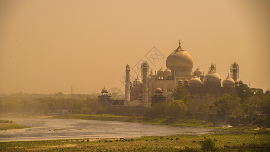 世界第三清真寺北印度风光背景
