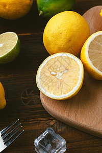 柠檬汁海报新鲜水果 水果海报背景