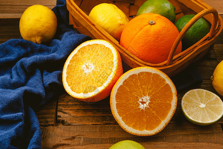 新鲜的水果新鲜橘子海报高清图片