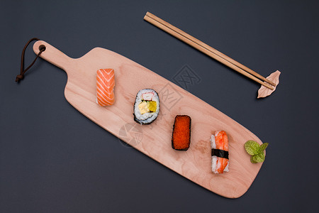 外国美食美食日式料理寿司背景