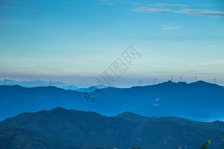 宁波宁海杜鹃山清晨日出风光背景