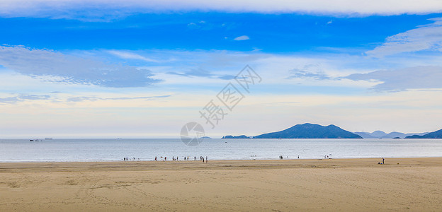 海底山海滩背景