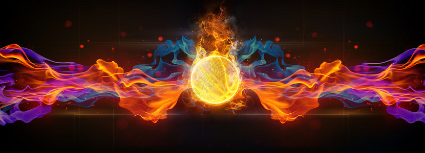 火焰漩涡科技火焰背景设计图片