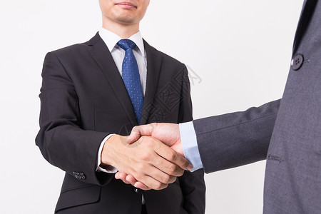 商业人像握手合作图片
