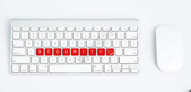 红色电脑信息安全保障设计图片