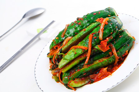 泡菜 咸菜韩国沙拉高清图片
